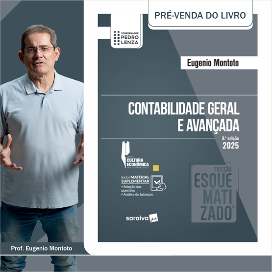 Livro Contabilidade Geral e Avançada Esquematizado - 9ª Edição