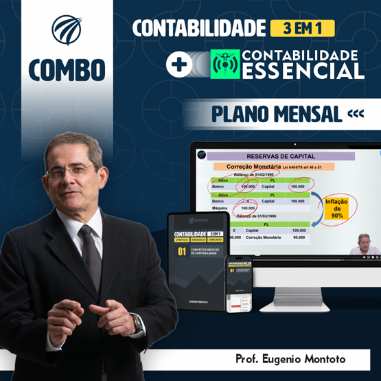 PLANO MENSAL | COMBO CONTABILIDADE 3 EM 1 + ESSENCIAL